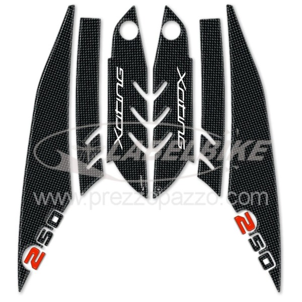 KIT BOOMERANG 3D ADHESIVOS para Scooter XCITING 250 KYMCO-compatible PROTECCIONES