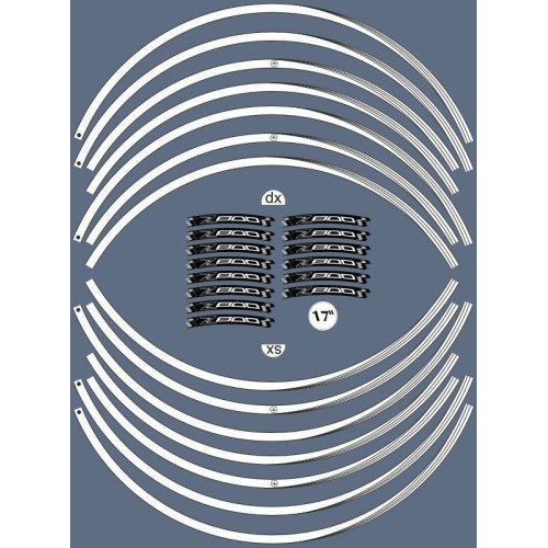 ADHESIVE STRIP KIT compatible para LLANTAS DE MOTO 17 KAWASAKI Z800 Tuning Stickers 2