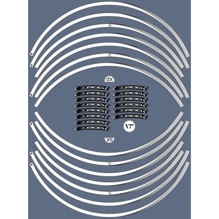 ADHESIVE STRIP KIT συμβατό για ζάντες μοτοσικλετών 17 αυτοκόλλητα KAWASAKI Z800 Tuning Stickers