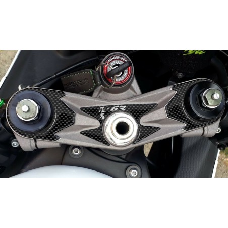 Plaque de protection de fourche en gel 3D compatible avec les motos KAWASAKI ZX-6R 2007-2008