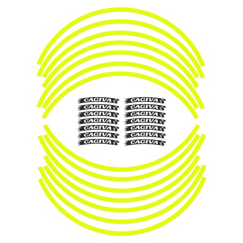                                             Κιτ αυτοκόλλητης ταινίας συμβατό με 17 FLUO YELLOW CAGIVA MOTORCYCLE RIMS
                                          