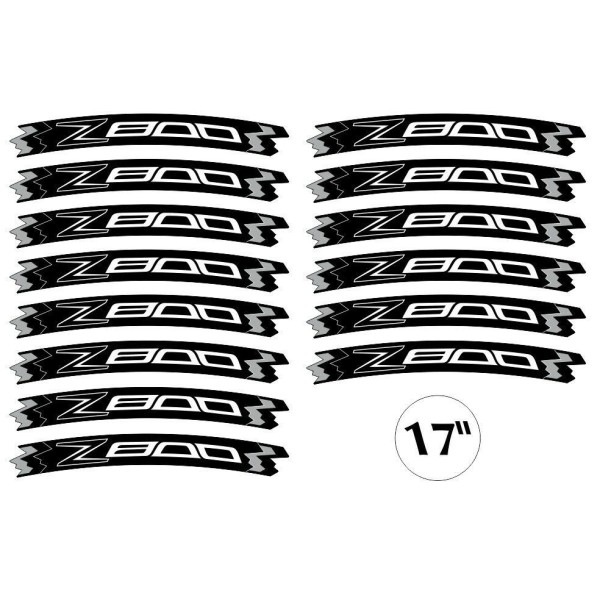 ADHESIVE STRIP KIT kompatibel für 17 RIMS MOTORRAD KAWASAKI Z800- FLUO YELLOW