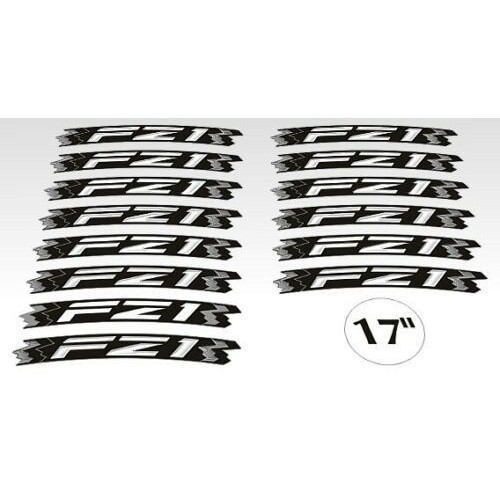 KIT ADHESIVO compatible para LLANTAS MOTO 17" NAKED YAMAHA FZ1 YELLOW FLUO 2