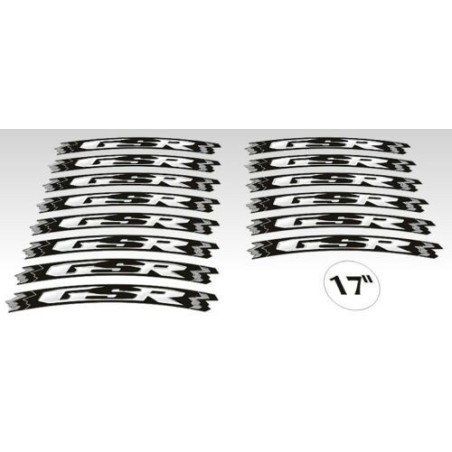 ADHESIVE STRIP KIT kompatibel zu 17 RÄDERFELGEN SUZUKI GSR - YELLOW FLUO