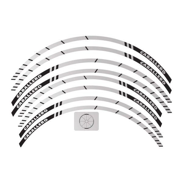 Klebestreifen für Motorradfelgen kompatibel mit Fantic Caballero 700