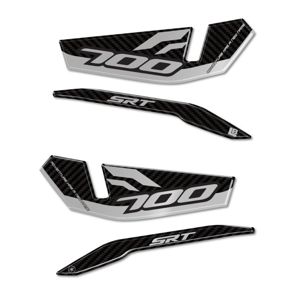 3D Resina Pegatinas Guardamanos Motocicleta compatible con QJ Motor SRT 700