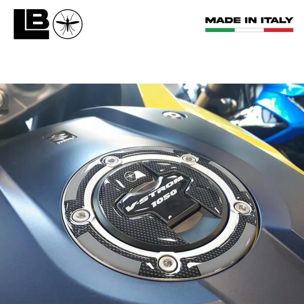 Komplettes 3D Aufkleber Kit Protektoren kompatibel mit Suzuki V-Strom 1050 Motorrad Blau