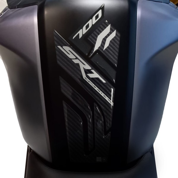 Αυτοκόλλητο 3D Tank Guard Προστασία μοτοσικλέτας συμβατό με QJ Motor SRT 700
