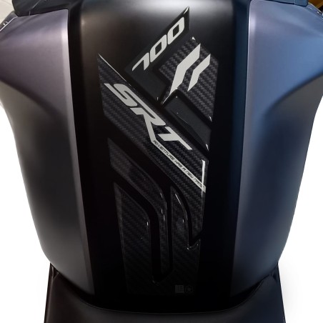 Αυτοκόλλητο 3D Tank Guard Προστασία μοτοσικλέτας συμβατό με QJ Motor SRT 700