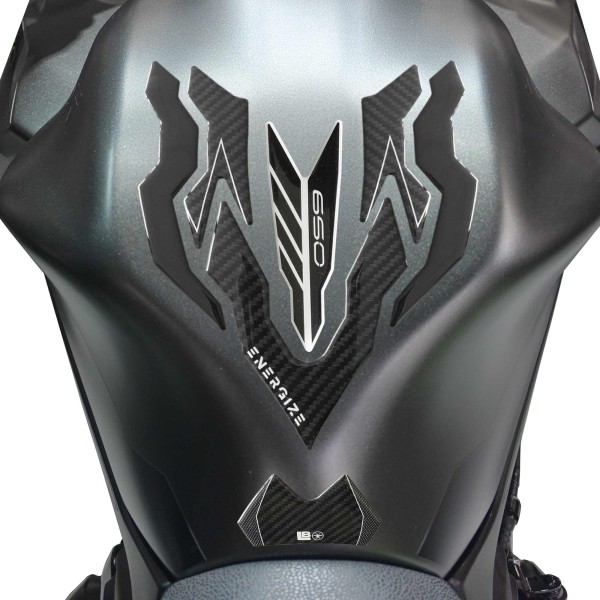 Pegatinas 3D Tank Guard compatibles con Kawasaki Z650 2023-2025