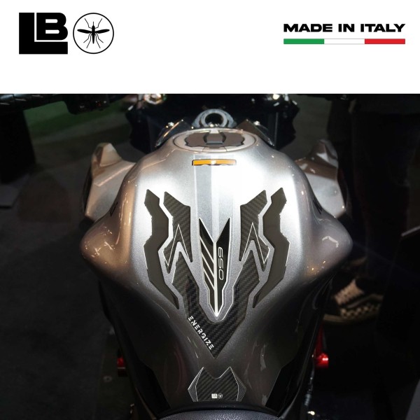 3D Tank Guard Stickers compatible with Kawasaki Z650 2023-2025