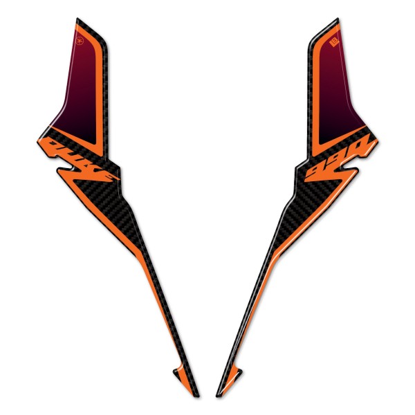 Stickers 3D Protecteurs de Visage avant moto compatible avec KTM 990 Duke 2024-2025