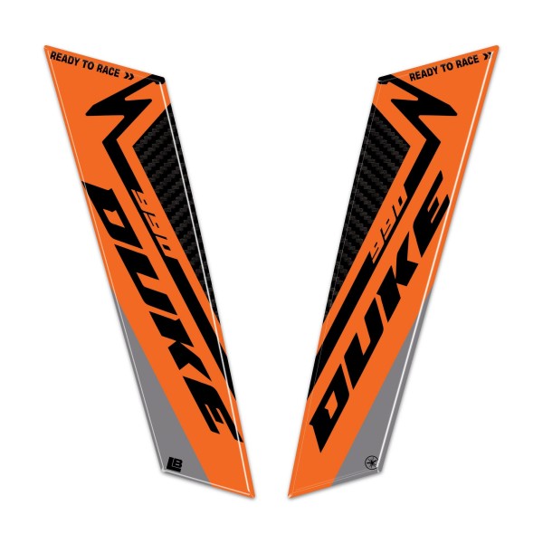 Stickers 3D Garde-boue moto compatible avec KTM 990 Duke 2024-2025
