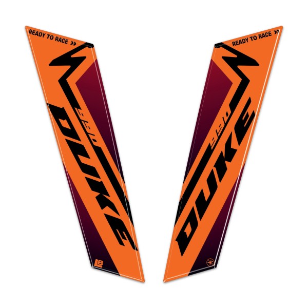 Pegatinas 3D Guardabarros Moto compatible con KTM 990 Duke 2024-2025