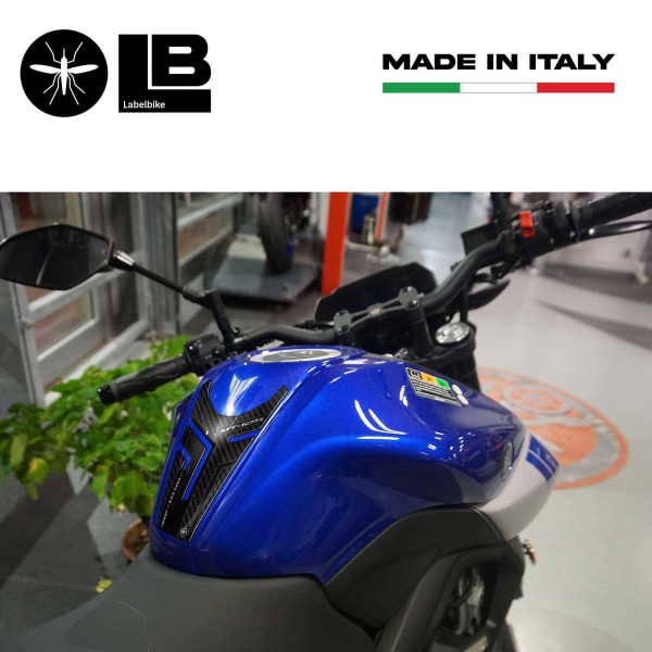 3D Tank Guard Aufkleber kompatibel mit Yamaha Mt-125 Motorrad 2020-25