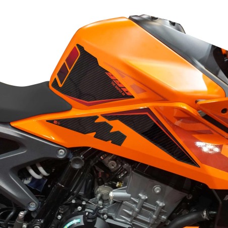 3D stickers compatible with KTM 990 Duke 2024-2025 Tank side protectors