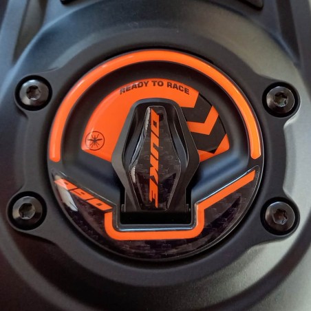 Pegatinas 3D tapa del tanque clave moto compatible con KTM 990 Duke 2024-2025