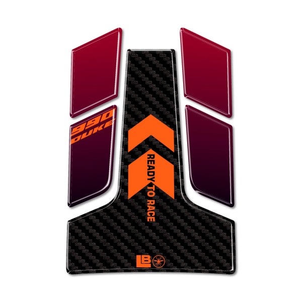 Sticker 3D Tank Guard Moto compatible avec KTM 990 Duke 2024-2025