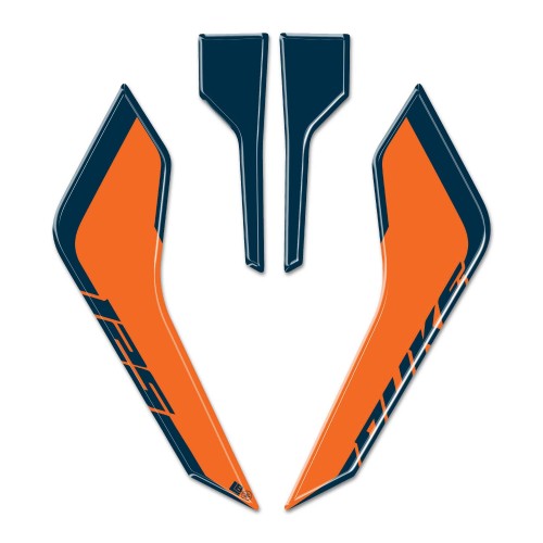 3D Stickers Front Face Protectors motorbike compatible with KTM Duke 125 2024-2025 2