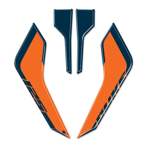 Stickers 3D Protecteurs de Visage avant moto compatible avec KTM Duke 125 2024-2025