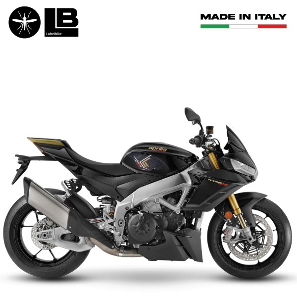 Pegatinas 3D Protectores laterales de depósito de moto compatibles con Aprilia Tuono V4
