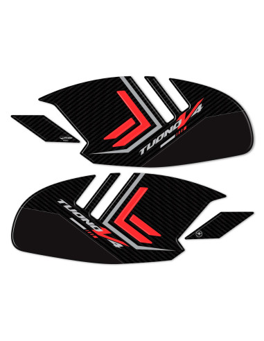 Stickers 3D Protections latérales de réservoir de moto compatibles avec Aprilia Tuono V4
