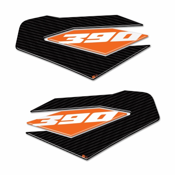 Pegatinas 3D Protectores laterales de depósito compatibles con KTM 390 Duke 2024-2025