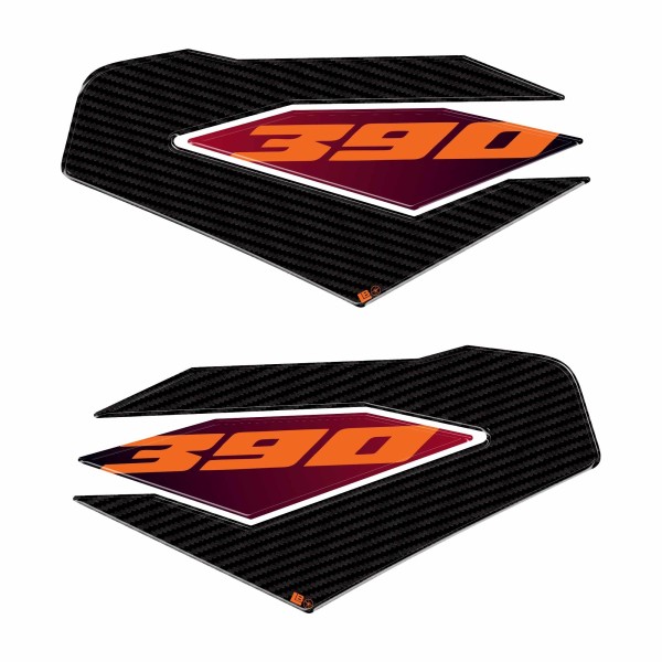 Stickers 3D Protections latérales de réservoir compatibles avec KTM 390 Duke 2024-2025