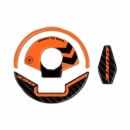Stickers 3D tank cap key motorbike compatible with KTM 390 Duke 2024-2025