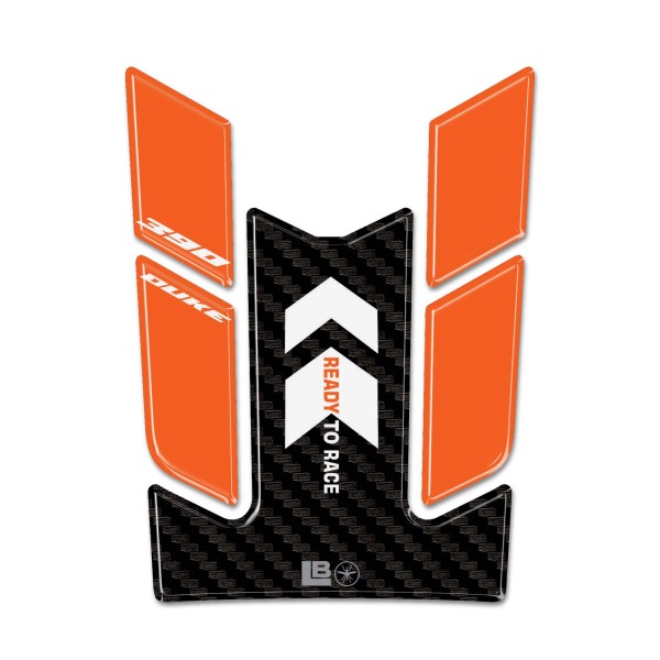 Protector de depósito 3D adhesivo compatible con KTM 390 Duke 2024-2025