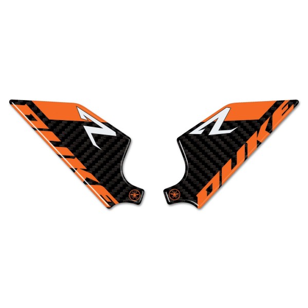 Motorbike heel protectors 3D stickers compatible with KTM 990 Duke R 2025