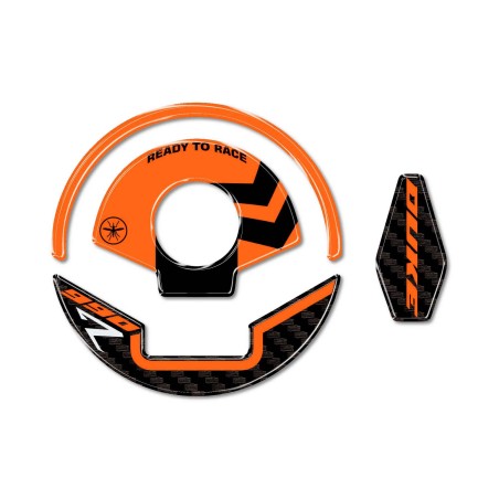 Gel 3D Tankdeckel Aufkleber Motorrad kompatibel mit KTM 990 Duke R 2025