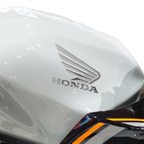 3D-Aufkleber Paar Honda Logo Motorrad Abzeichen Chrom Flügel kompatibel mit Honda