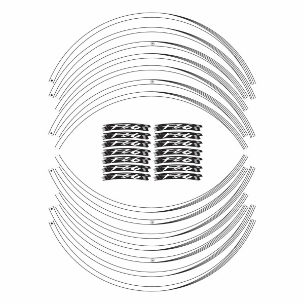 Selbstklebende Aufkleber für 17" Felgen Motorrad kompatibel mit Yamaha FZ6