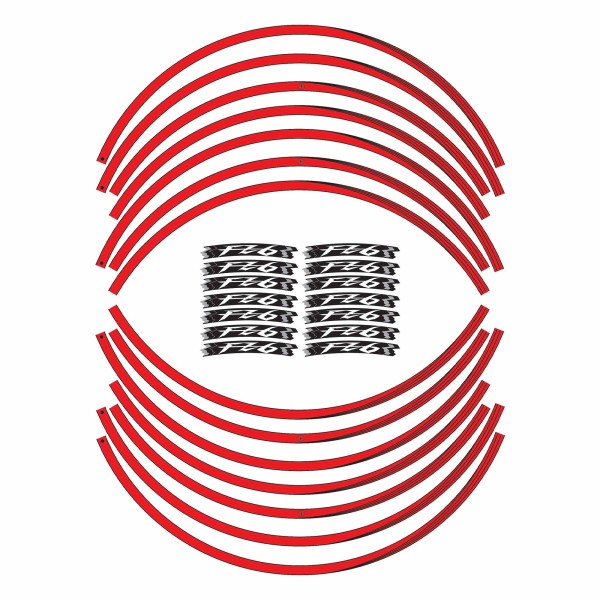 Adhesive Stickers for 17" Wheel Rims Motorcycle compatible with Yamaha FZ6