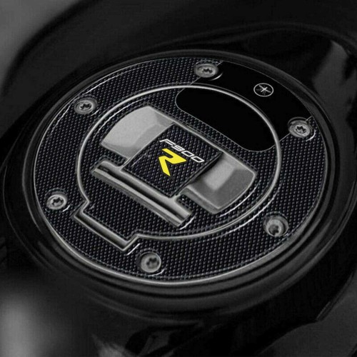 Pegatina 3D tapa depósito protección moto compatible con BMW F900 R Amarillo