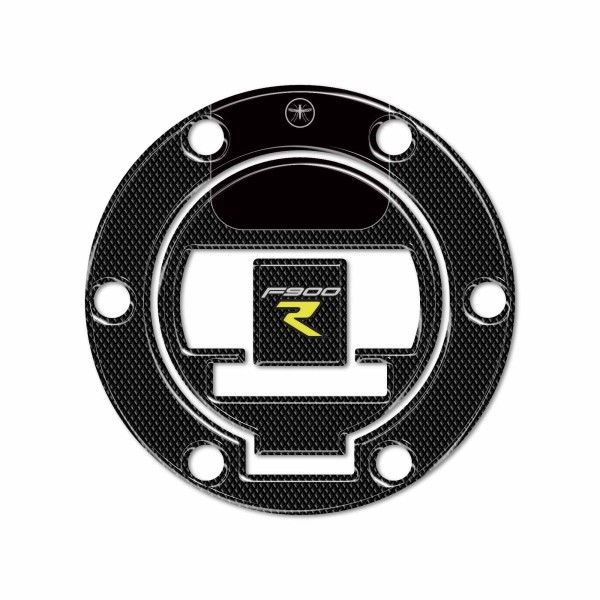Sticker 3D protection bouchon de réservoir moto compatible avec BMW F900 R Jaune
