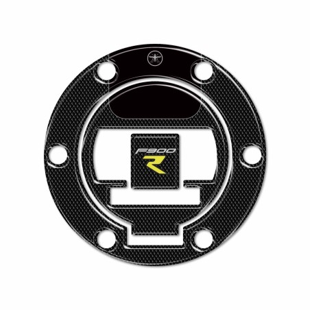 Pegatina 3D tapa depósito protección moto compatible con BMW F900 R Amarillo