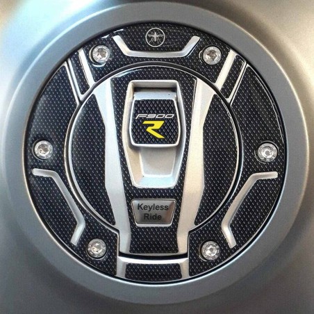 Αυτοκόλλητο τζελ 3D Keyless μοτοσικλέτας Key Cap προστασίας συμβατό με BMW F900 R Κίτρινο