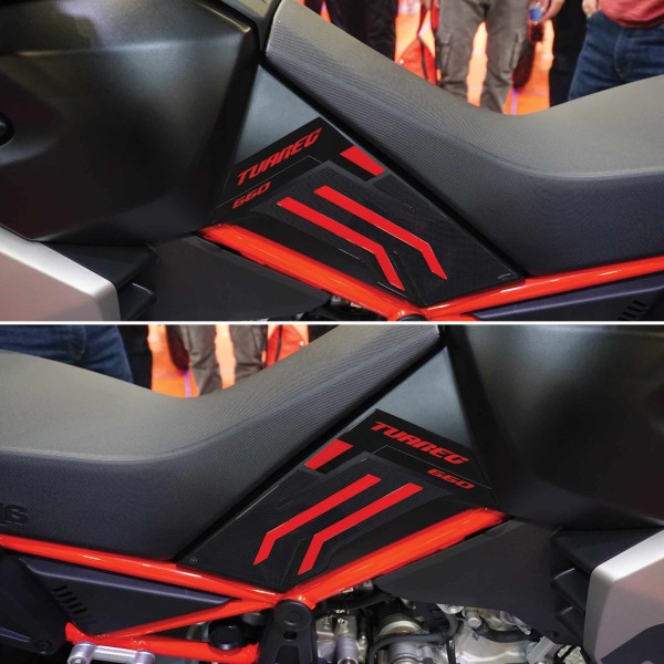 Protectores laterales de depósito adhesivos 3D compatibles con Aprilia Tuareg 660 2024