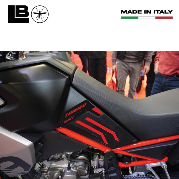 Tank Seitenschutz 3D Aufkleber kompatibel mit Aprilia Tuareg 660 2024