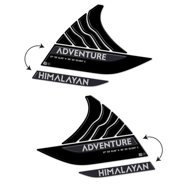 3D Motorcycle Tank Side Stickers compatible with Royal Enfield Himalayan 450