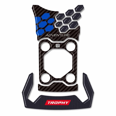 Protector de depósito alto adhesivo 3D compatible con BMW R 1300 GS Adventure