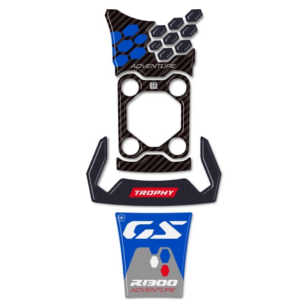 Kit de pegatinas protectoras de depósito compatible con BMW R1300 GS Adventure