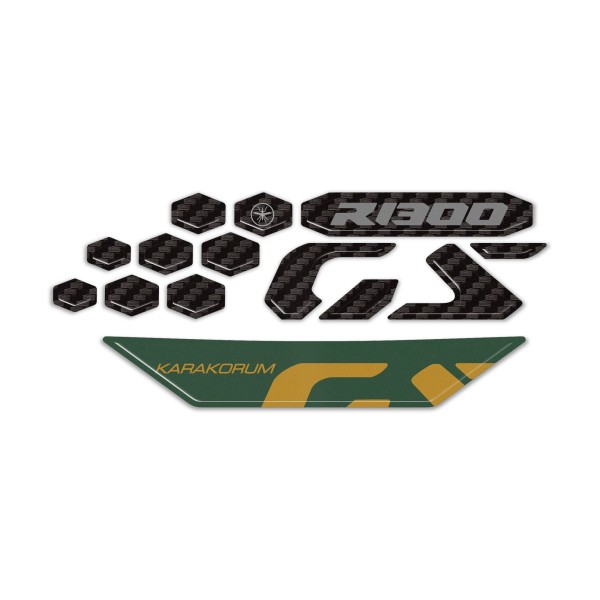 Aufkleber 3D Motorrad Frontschutzbügel kompatibel mit Bmw R 1300 GS Adventure