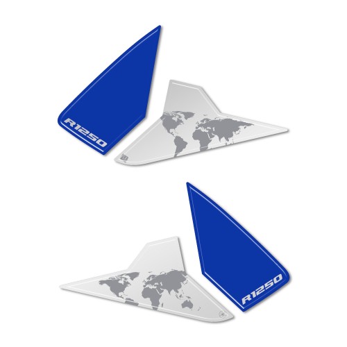                                             3D Stickers motorbike side protectors compatible with BMW R1250 GS Rallye 2021-24
                                          