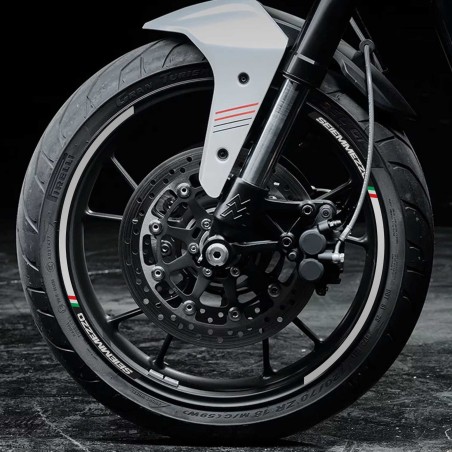 Kit de tiras adhesivas para llantas de moto compatibles con Moto Morini Seiemmezzo