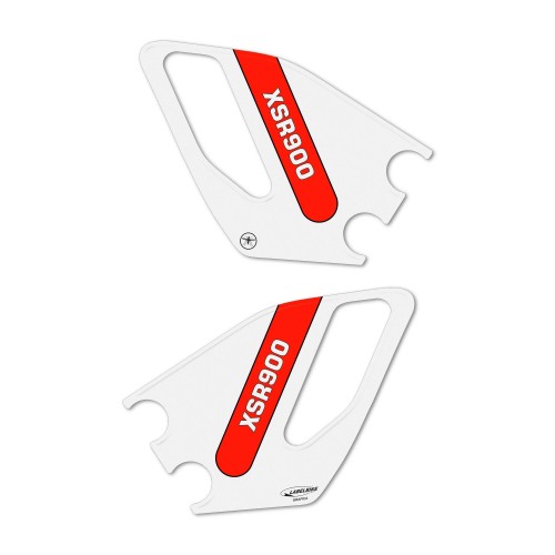 Stickers 3D Protecteurs de talons moto compatibles avec Yamaha XSR 900 2022 rouge 2
