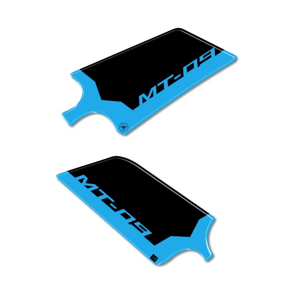 Pegatinas 3D Protectores de talón de moto compatibles con Yamaha MT-09 2024-2025