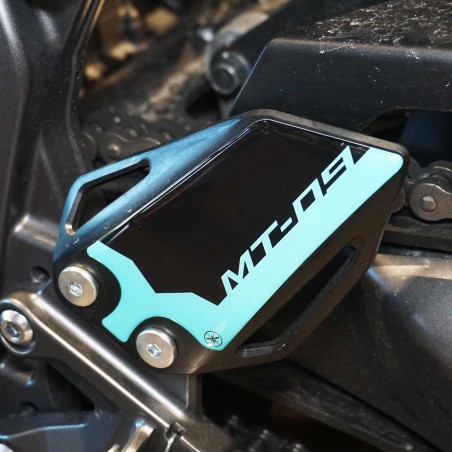 Stickers 3D Motorcycle Heel Protectors compatible with Yamaha MT-09 2024-2025
